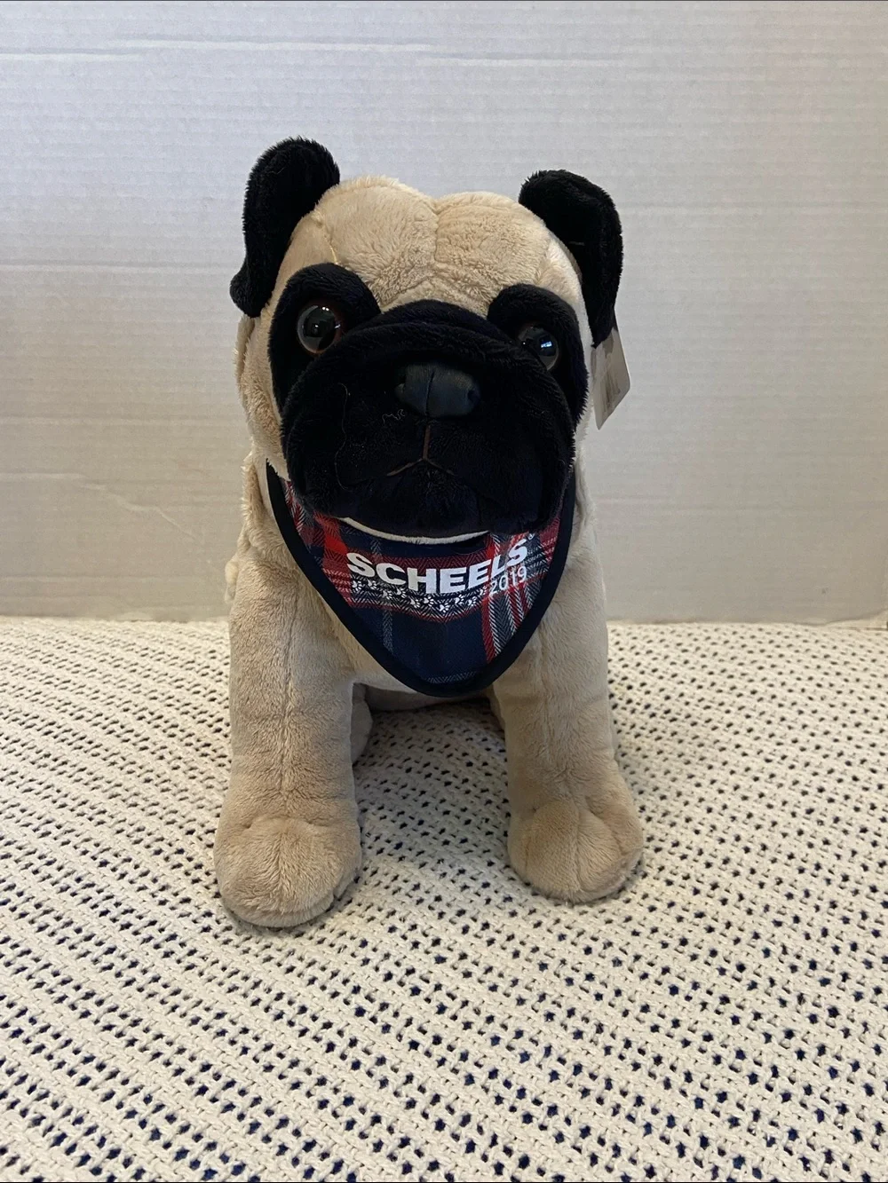 Scheels 2019 Jaag Plush Pug Dog Stuffed Animal Sitting 11
